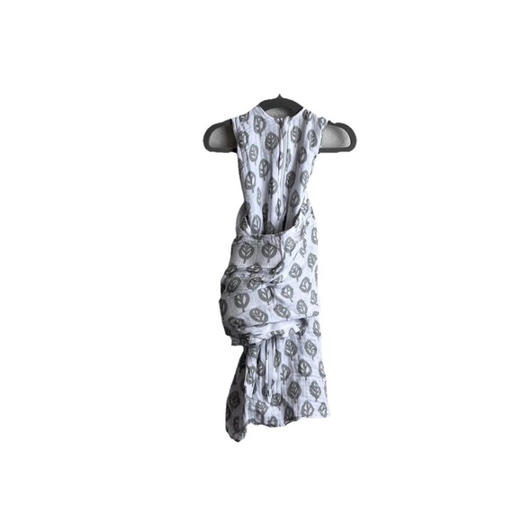 HALO SleepSack Swaddle Small S 3-6M Cotton Muslin Adjustable Gray Leaf - Picture 1 of 10